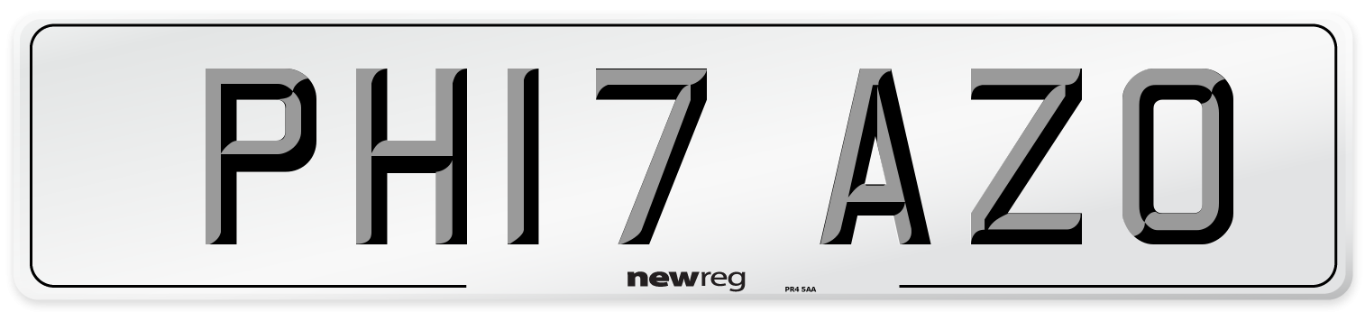 PH17 AZO Number Plate from New Reg